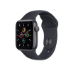 Refurbished Apple Watch Serie SE | 40mm | Aluminium Spacegrau | Mitternachtsblaues Sportarmband | GPS | WiFi + 4G