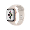 Apple Watch Series SE | 44mm | Aluminium Case Goud | Sterrenlicht Wit sportbandje | GPS | WiFi