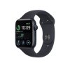 Apple Watch Series SE | 44mm | Aluminium Case Middernacht Blauw | Middernacht Blauw sportbandje | GPS | WiFi