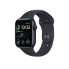 Refurbished Apple Watch Serie SE | 44mm | Aluminium Mitternachtsblau | Mitternachtsblaues Sportarmband | GPS | WiFi