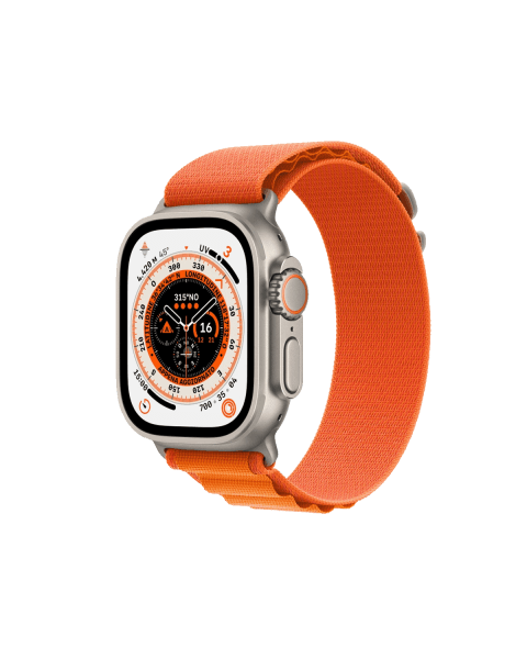 Refurbished Apple Watch Ultra | 49mm | Titan | Orange Alpine Band | GPS | WiFi + 4G