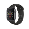 Refurbished Apple Watch Serie 5 | 44mm | Aluminium Spacegrau | Schwarzes Sportarmband | GPS | WiFi