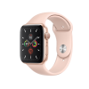 Refurbished Apple Watch Serie 5 | 44mm | Aluminium Gold | Rosa Sportarmband | GPS | WiFi