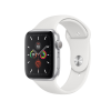 Refurbished Apple Watch Serie 5 | 40mm | Aluminium Silber | Weißes Sportarmband | GPS | WiFi