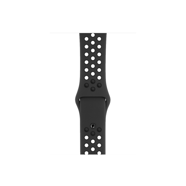 Refurbished Apple Watch Serie 4 | 44mm | Aluminium Spacegrau | Schwarzes Sportarmband | Nike+ | GPS | WiFi