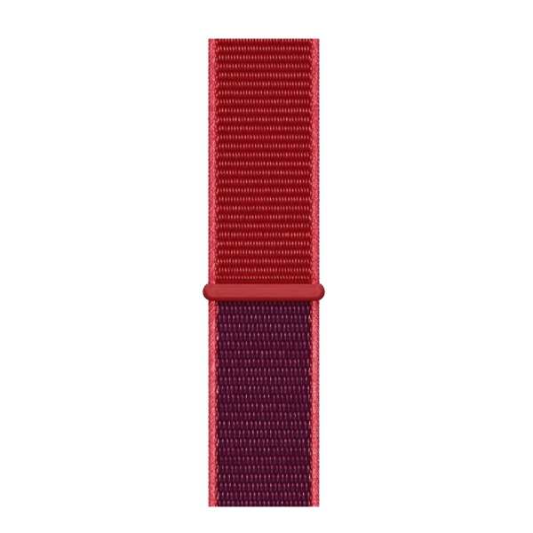 Apple Watch 42/44 mm Nylon Sport Loop Horlogeband Rot