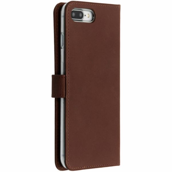 Echtleder Klapphülle Braun für iPhone 8 Plus / 7 Plus