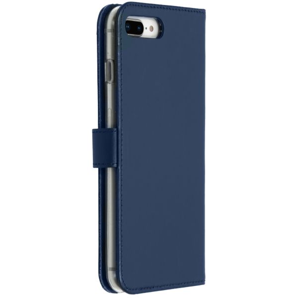 Echtleder Klapphülle Blau für das iPhone 8 Plus / 7 Plus
