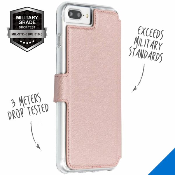 Xtreme Wallet Booktype iPhone 8 Plus / 7 Plus - Rosé Goud / Rosé Gold