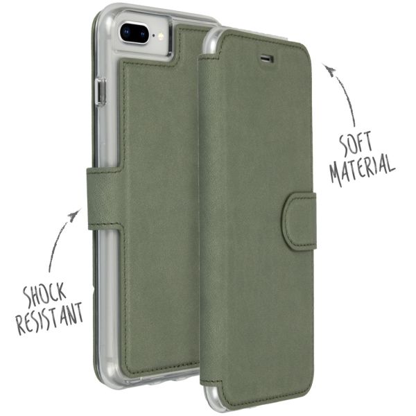 Xtreme Wallet Booktype iPhone 8 Plus / 7 Plus - Lichtgroen - Lichtgroen / Light Green