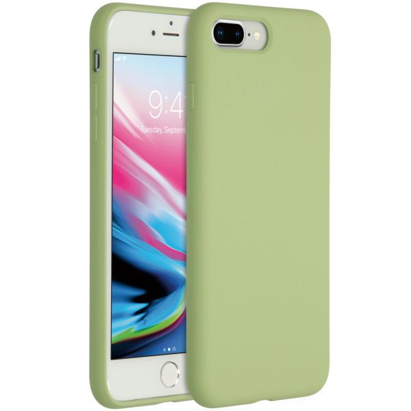 Liquid Silicone Backcover iPhone 8 Plus / 7 Plus - Groen / Green