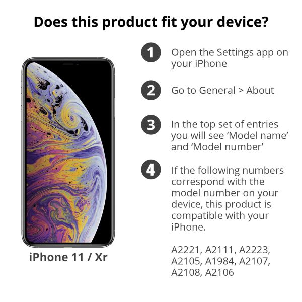 Premium Screen Protector aus gehärtetem Glas für das iPhone 11 / Xr