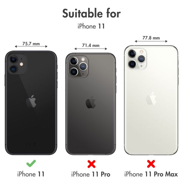 Echtleder Klapphülle Rot für das iPhone 11