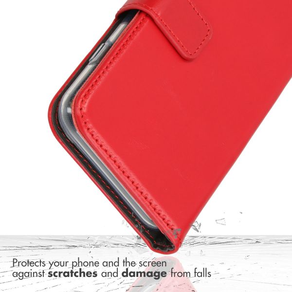 Echtleder Klapphülle Rot für das iPhone 11