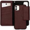Selencia 2-in-1 Uitneembare Slang Bookcase iPhone 11 - Donkerrood / Dunkelrot / Dark Red