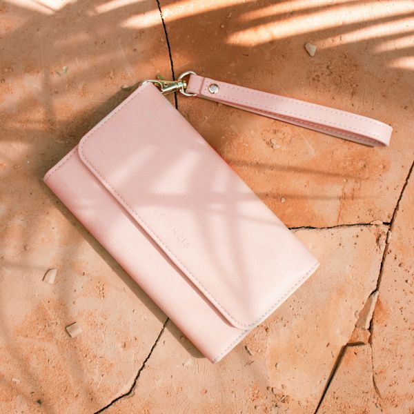 Eny Uitneembare Vegan Lederen Clutch iPhone 11 - Roze - Roze / Pink