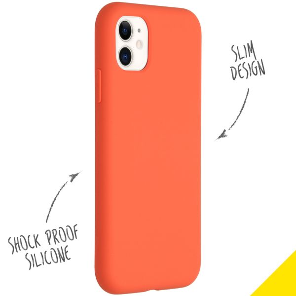 Liquid Silikoncase für das iPhone 11 - Nectarine