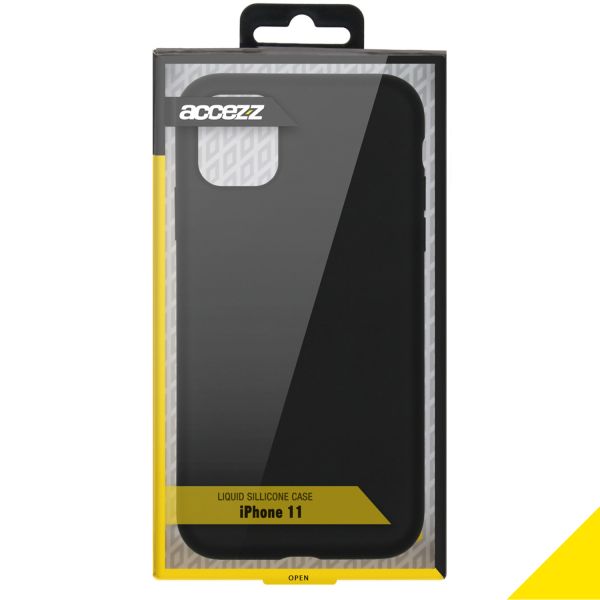 Liquid Silikoncase Schwarz für das iPhone 11