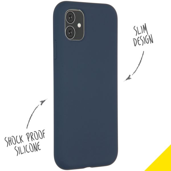 Liquid Silikoncase Blau für das iPhone 11