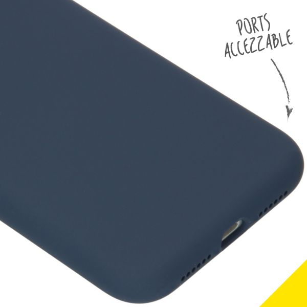 Liquid Silikoncase Blau für das iPhone 11