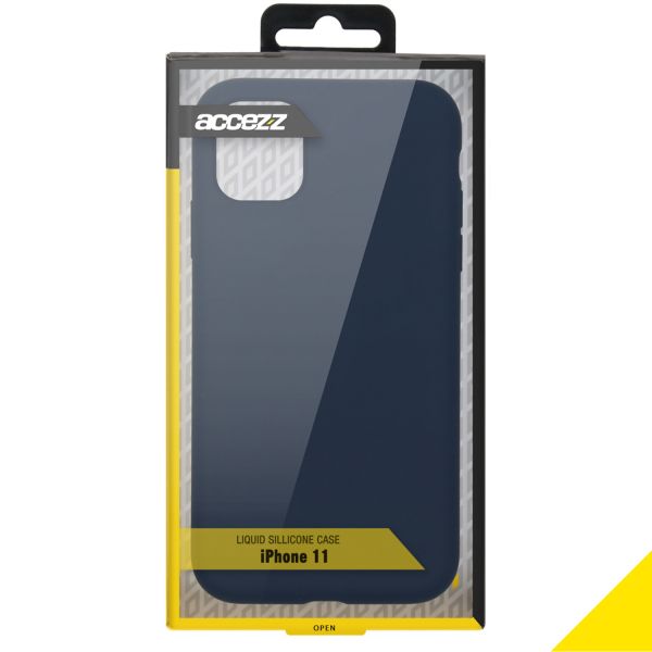 Liquid Silikoncase Blau für das iPhone 11