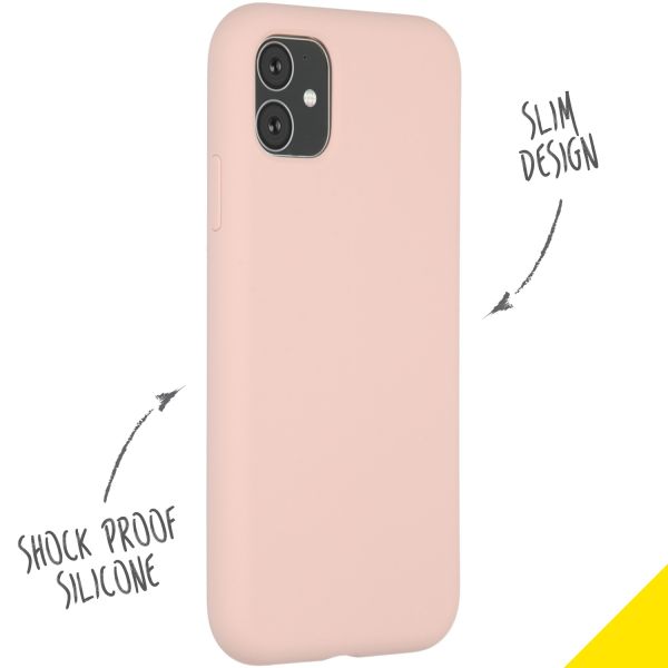 Liquid Silikoncase Rosa für das iPhone 11