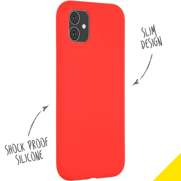 Liquid Silikoncase Rot für das iPhone 11