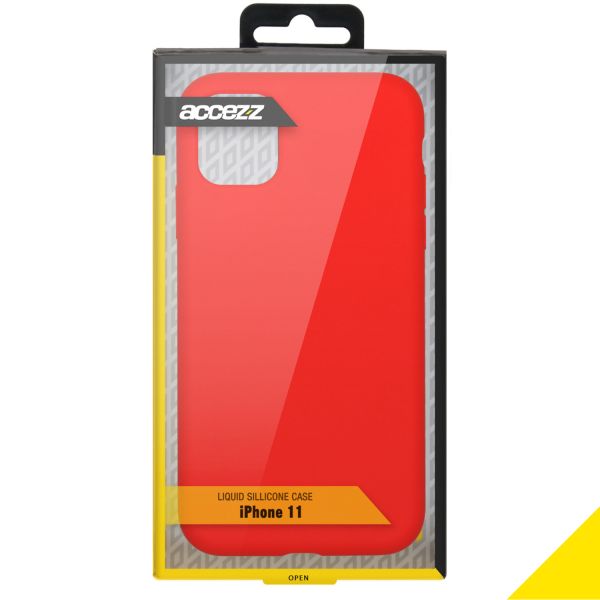 Liquid Silikoncase Rot für das iPhone 11