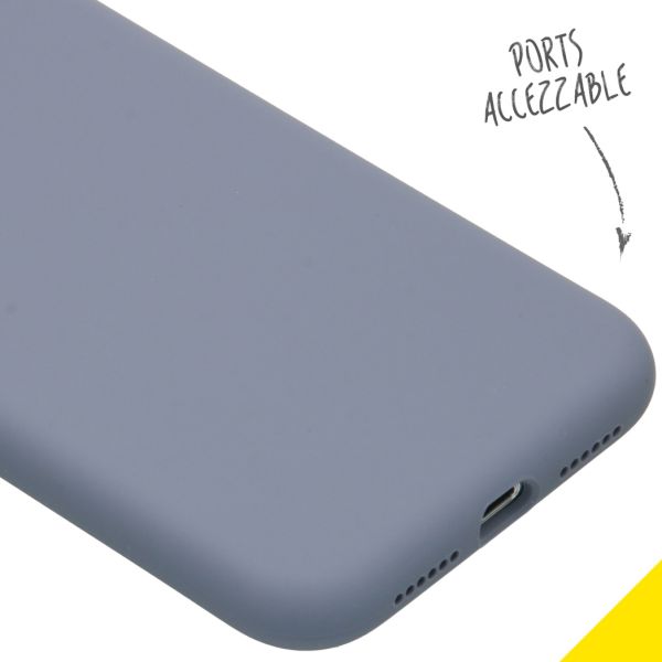 Liquid Silikoncase für das iPhone 11 - Lavender Gray