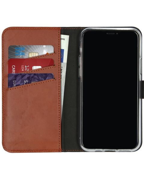 Echtleder Klapphülle Hellbraun für das iPhone 11 Pro