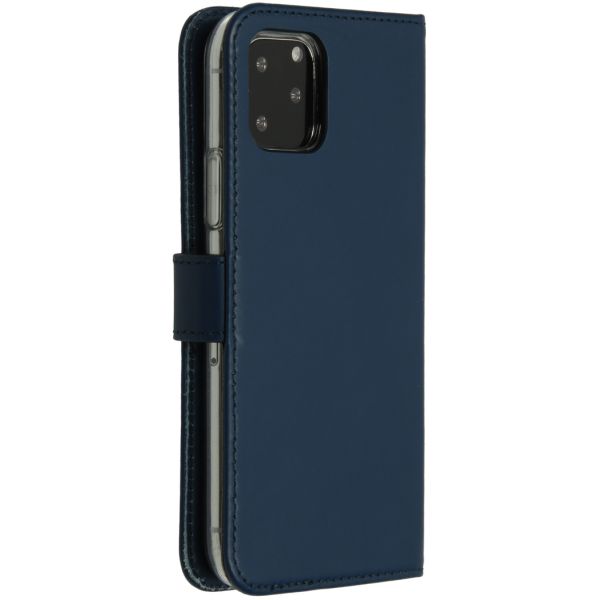 Echtleder Klapphülle Blau für das iPhone 11 Pro