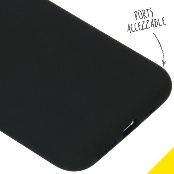 Liquid Silikoncase Schwarz für das iPhone 11 Pro