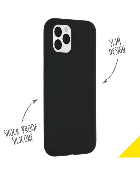 Liquid Silikoncase Schwarz für das iPhone 11 Pro