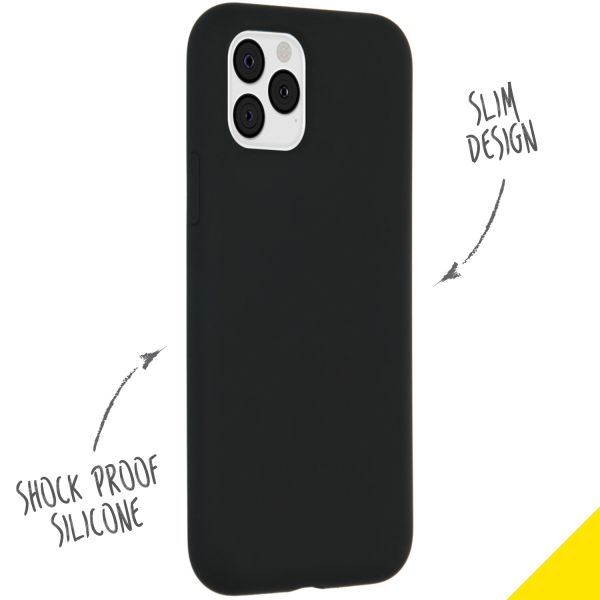 Liquid Silikoncase Schwarz für das iPhone 11 Pro