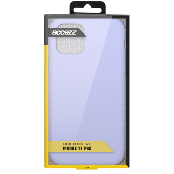 Liquid Silikoncase Lila für das iPhone 11 Pro