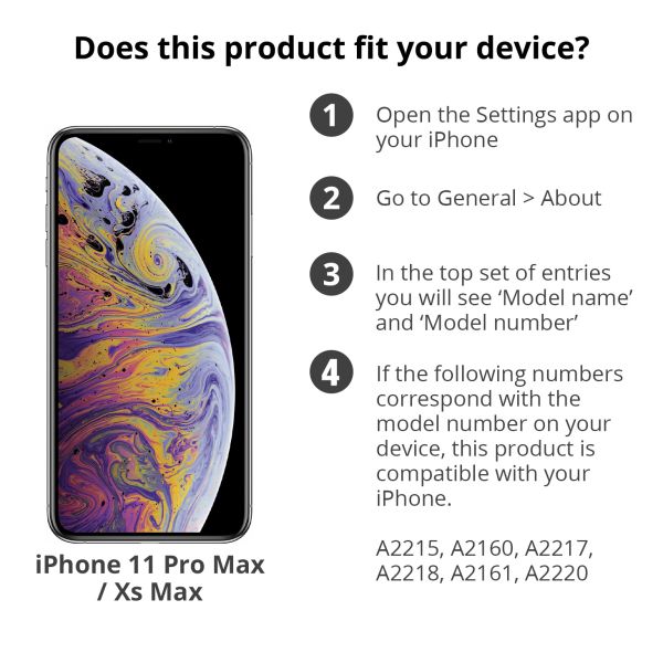 Premium Screen Protector aus gehärtetem Glas für das iPhone 11 Pro Max / Xs Max
