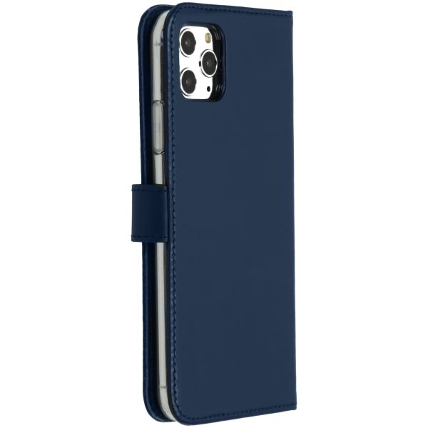 Echtleder Klapphülle Blau für das iPhone 11 Pro Max