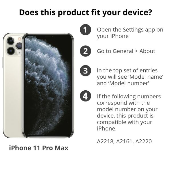 Wallet TPU Klapphülle Schwarz für das iPhone 11 Pro Max