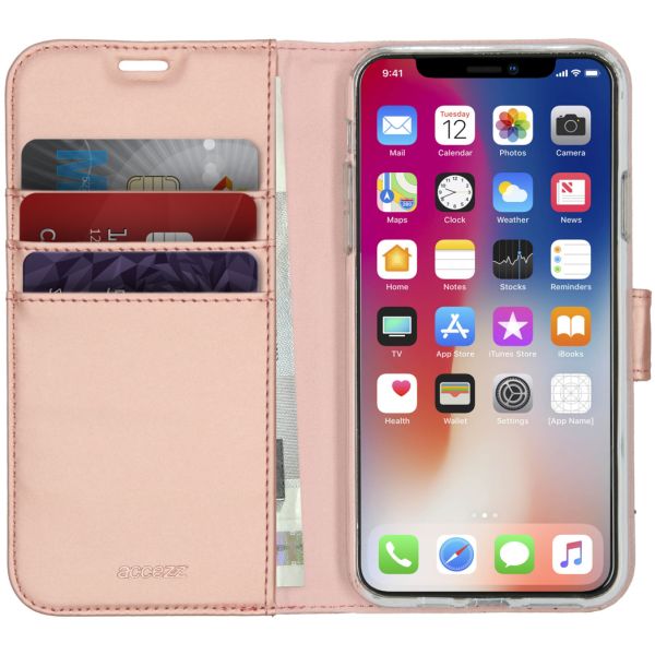 Wallet TPU Klapphülle Roségold für das iPhone 11 Pro Max