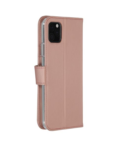 Accezz Wallet Softcase Bookcase iPhone 11 Pro Max - Rosé Goud / Roségold