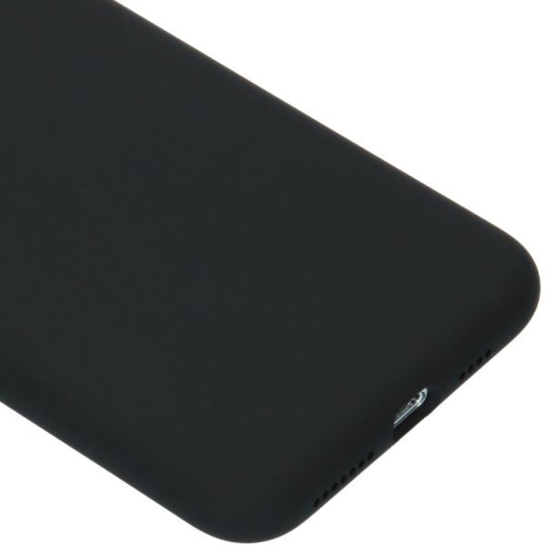 Liquid Silicone Backcover iPhone 11 Pro Max - Schwarz