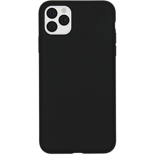 Liquid Silicone Backcover iPhone 11 Pro Max - Schwarz