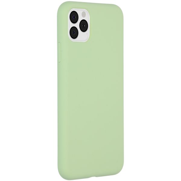 Accezz Liquid Silicone Backcover iPhone 11 Pro Max - Groen / Grün  / Green