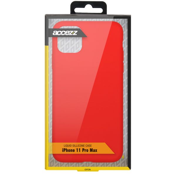 Liquid Silikoncase Rot für das iPhone 11 Pro Max