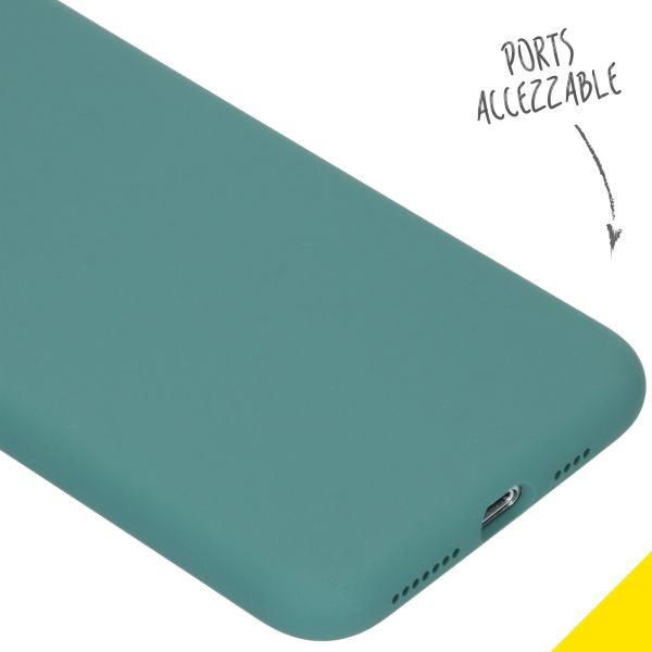 Liquid Silicone Backcover iPhone 11 Pro Max - Donkergroen - Donkergroen / Dark Green