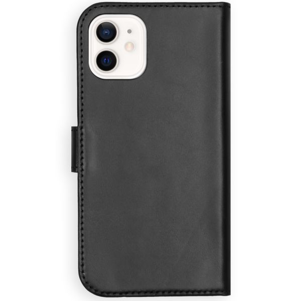 Echtleder Klapphülle für das iPhone 12 Mini - Schwarz