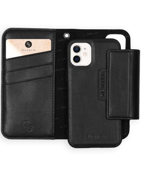 Selencia 2-in-1 Uitneembare Vegan Lederen Bookcase iPhone 12 Mini