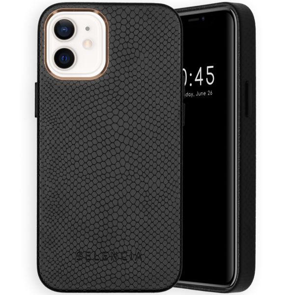 Gaia Slang Backcover iPhone 12 Mini - Zwart - Zwart / Black