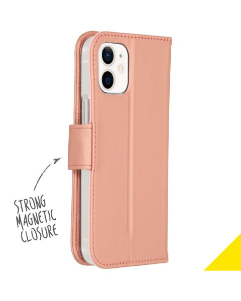 Wallet TPU Klapphülle für das iPhone 12 Mini - Roségold