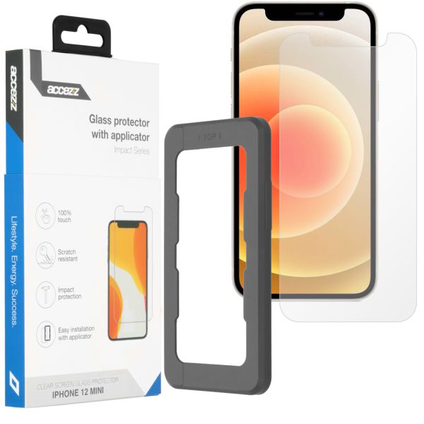 Accezz Glass Screenprotector + Applicator iPhone 12 Mini